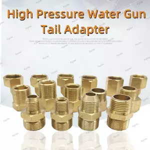 PYCOU 1 Cái Nam Nữ Adapter, 3 / 8 "1 / 4" M14 M18 M22 Đầu nối ống Barb, Lắp ống F / M Khớp chuyển tiếp bằng đồng thau cho đèn pin máy rửa áp lực cao