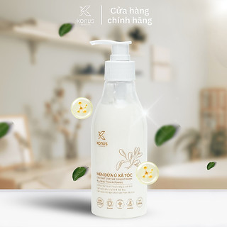 [COMBO 3 CHAI] Men Dừa Ủ Xả Tóc Konus Mềm Mượt Tự Nhiên Ngăn Xơ Rối & Chẻ Ngọn 250ml