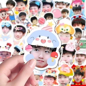 ✨Sản phẩm mới✨ 128 Tờ Shatou Graffiti Đầu Lớn Miếng Dán ins Dễ Thương Son Yingsha Wang Chuqin Ngoại Vi Hành Lý Miếng Dán Chống Thấm Nước Bộ Sưu Tập Quà Tặng