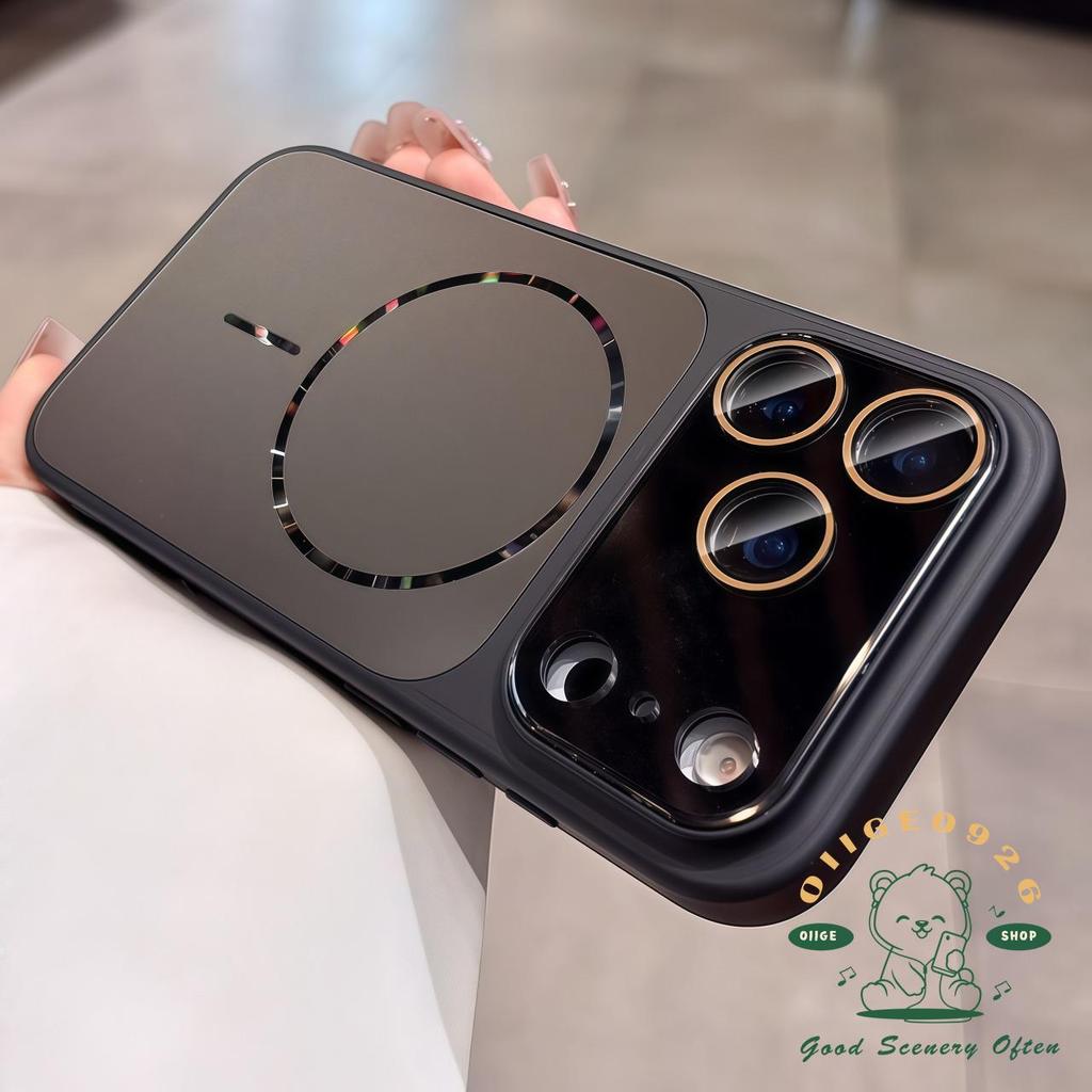 Ốp điện thoại từ tính AG nano cực quang iphone17 Pro Max 16 15 14 13 12 cho vỏ iPhone Vỏ mềm silicon TPU chống sốc