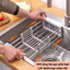 Kệ Gác Bồn Rửa Chén Inox 304 Thu Gọn Mở Rộng Đa Năng Ráo Nước Tiện Lợi Cho Nhà Bếp Hiện Đại