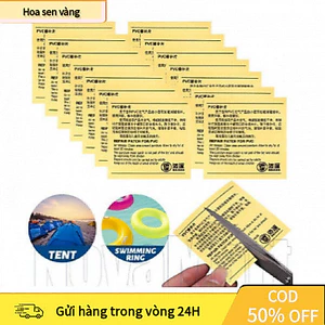 【24H】Set Miếng Dán Vá Bể Bơi Bơm Hơi PVC Tự Dính – Vá Phao, Đệm Hơi, Lều Ngoài Trời