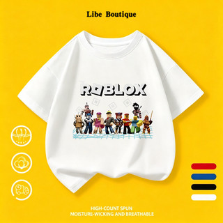 COD✅(Hồ Chí Minh) Áo thun xanh lá cotton in chữ Roblox đoàn nhân vật game, size 9-65kg, thoáng mát thấm mồ hôi