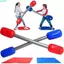 Que bơm hơi QEARY, có thảm Air Hammer Yard Game Sticks, Đồ chơi ngoài trời Màu xanh đỏ Trò chơi đấu sĩ PVC dễ thương Sticks Party Beach