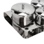 AFTEROF 3 Chiếc Bột Móng Tay Bằng Thép Không Gỉ Dappen Dish, Cốc Bảo Quản Chất Lỏng Acrylic Dính Bề Mặt Mịn Chắc Chắn, Có Nắp Đựng Bột Móng Tay Kim Loại Dày