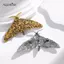 AqToCna Vintage Gothic Phong Cách Chết Đầu Lâu Bướm Hình Thổ Cẩm Chống Ánh Sáng Xòe Phù Hợp Với Ve Áo Chân Quần Áo Thời Trang Phụ Kiện Trang Sức AqToCna