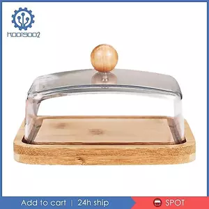 Món Ăn Bơ Nắp Kín Hơi Khay Bơ Hộp Bơ Giá Đỡ Bơ Chống Trơn Trượt Đế Tre Chống Ẩm Thích Hợp Cho Tiệc Gia Đình Để Bàn