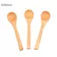 GCDHome 1X Gỗ Tròn Tre Thìa Canh Trà Cà Phê Muối Thìa Dụng Cụ Nhà Bếp Dao Kéo HOT