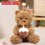 Gấu bông cầm bánh sinh nhật size 35cm - quà tặng sn dễ thương cho bé