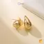 1 Cặp Vintage Tính Khí Vàng Bạc Chunky Dome Thả Bông Tai Dành Cho Nữ Hợp Kim Bóng Thi Giọt Nước Bông Tai Nhẹ Vòng Mới