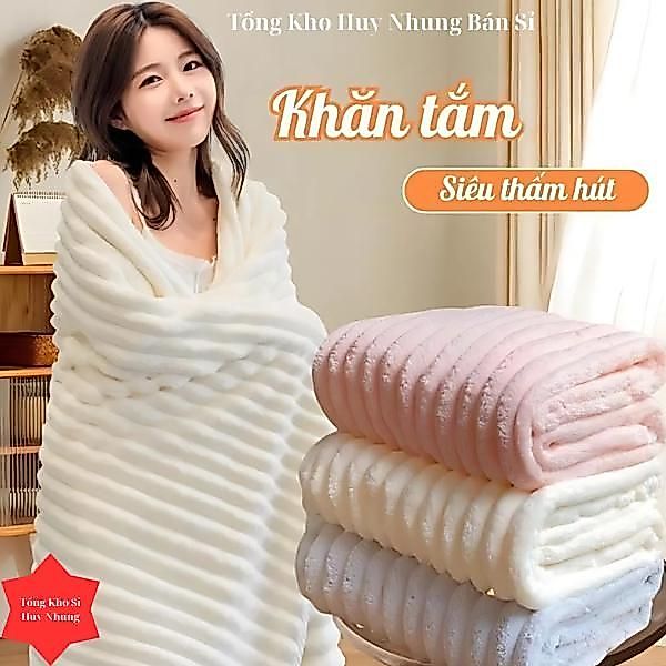 Khăn Tắm Cotton 140x70cm Siêu Thấm Hút Mềm Mịn Cao Cấp kícḣ Thước Lớn Khăn Tắm Nhà Tắm Tiện Lợi