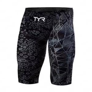 Summer Men's Printed Sports Training Swimming Trunks Beach Tight Shorts Quick-Drying Boardshort yQdE