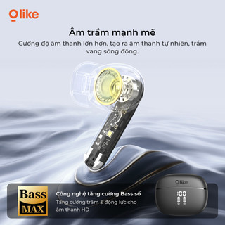 Olike T124 Tai Nghe Bluetooth TWS Không Dây Bluetooth 5.3 Màn Hình LED Pin Lâu Âm Thanh HiFi Chống Ồn Cho iPhone Samsung Xiaomi OPPO vivo Huawei iPad Laptop