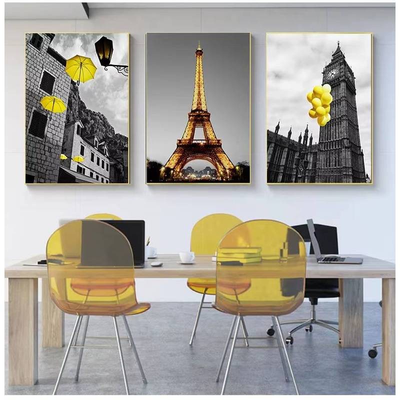 Phòng Khách Trang Trí Tranh Hình Ảnh Phong Cách Bắc Âu Đen Trắng Phong Cảnh Áp Phích Và In Hình canvas Bộ Tranh Nghệ Thuật Phong Cảnh Vàng Trang Trí Tường