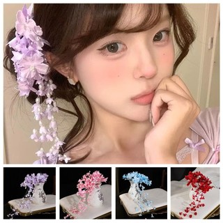Kẹp Tóc Hoa và Tua Rua Phong Cách Trung Quốc, Thích Hợp Cho Cô Dâu