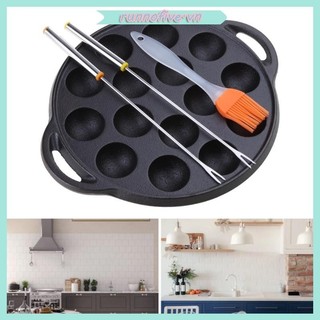 Ấm cúng Takoyaki Chảo 15 Lỗ Takoyaki Máy Làm Bạch Tuộc Bóng Khuôn Chống Dính Khay Nướng Bánh Hoàn Hảo Cho Bạch Tuộc Bóng Pancak