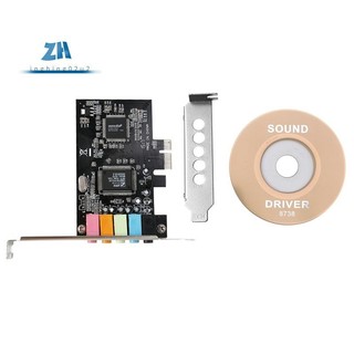 Card âm thanh PCIe 5.1, Card âm thanh 3D vòm PCI Express cho PC có hiệu suất âm thanh trực tiếp cao & Giá đỡ cấu hình thấp
