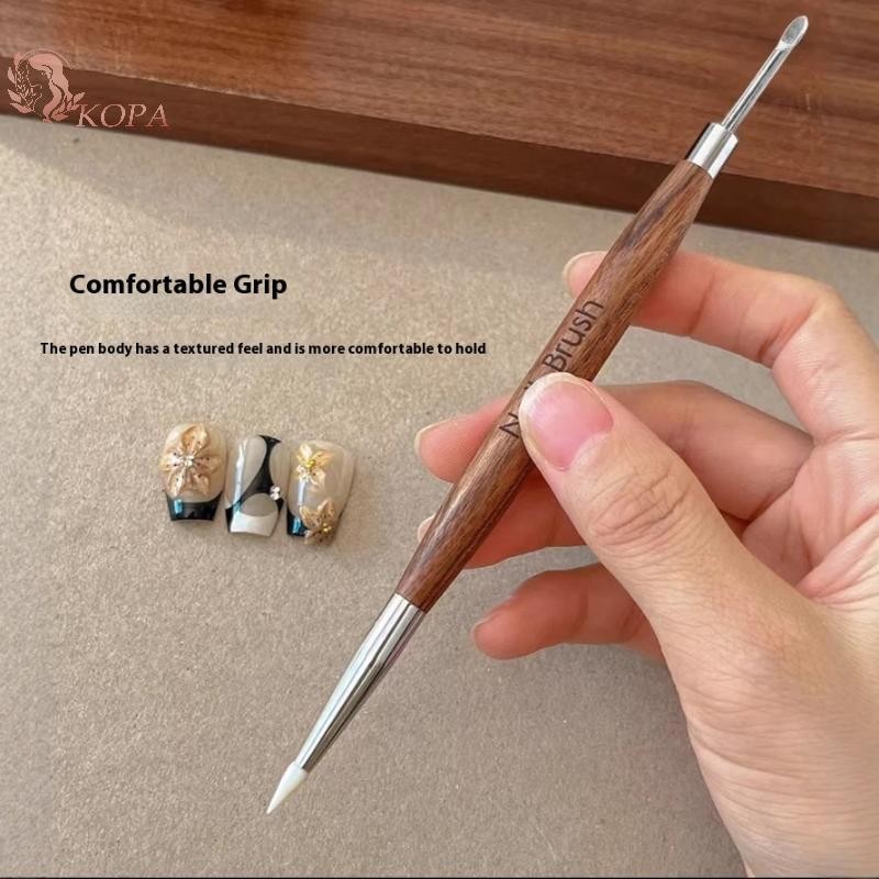 KOPA Gỗ Hai Đầu Móng Tay Nghệ Thuật Bàn Chải Khắc Hoa Tranh Bút Trộn DIY Dụng Cụ Làm Móng Tay Đa Năng VN