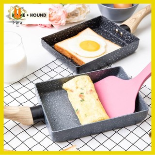 Chảo trứng Tamagoyaki Nhật Bản - Chảo trứng tráng bằng thép Carbon chống dính Anodized cứng