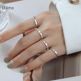 Nhẫn bạc thời trang Hàn Quốc có chữ A-Z, phù hợp làm quà tặng và nhẫn cặp đôi