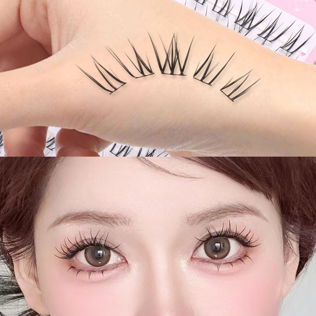 COD+Nhíp tặng kèm✨ Liền mạch Lông Mi Cụm Lông Mi Cosplay Tự Nhiên Lông Mi Giả Tiết Kiệm Thời Gian Lựa Chọn Dành Cho Người Mới Bắt Đầu