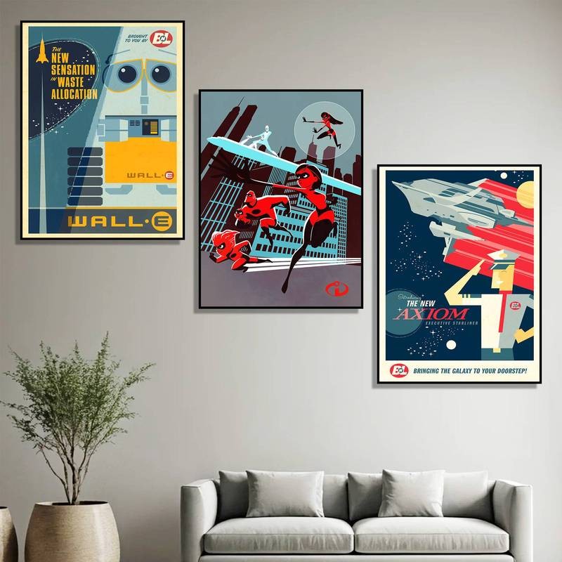 Retro Áp Phích Canvas Nghệ Thuật Vintage In Hình Trang Trí Tường Nghệ Thuật Nhà Trang Trí Tường Canvas Poster