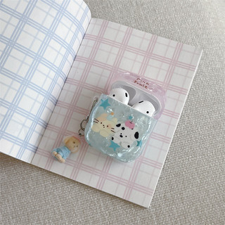 Beimu Cat Puppy cho AirPods 1 / 2 3 Pro Pro2 Pro3 Airpod4 Bộ tai nghe Vỏ bảo vệ Bluetooth không dây AirPods pro2 Pro3 3 4 Vỏ bảo vệ tai nghe