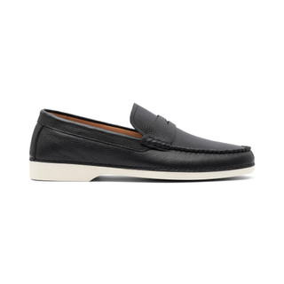 Giày lười moccasin,loafer nam da bò vân hạt cao cấp Fttleather êm chân hợp quần tây, quần âu,F864