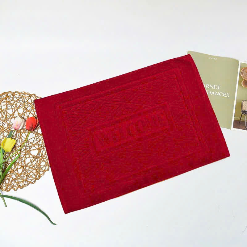 Thảm Chân Khách Sạn Cao Cấp – Thảm Welcome Cotton 100% Mềm Mịn, Siêu Thấm, Bền Đẹp, Màu Sắc Sang Trọng