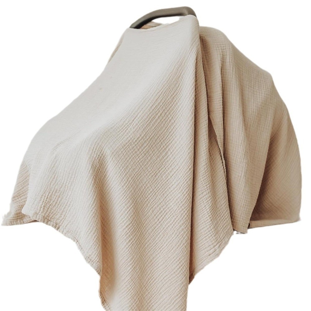 FUHUIOT Cho Mẹ Điều Dưỡng, Quần Áo Cho Ăn 2 Trong 1 Màu Trơn, Chăn Cotton Mềm Mại Đa Năng Thoáng Khí Ngoài Trời