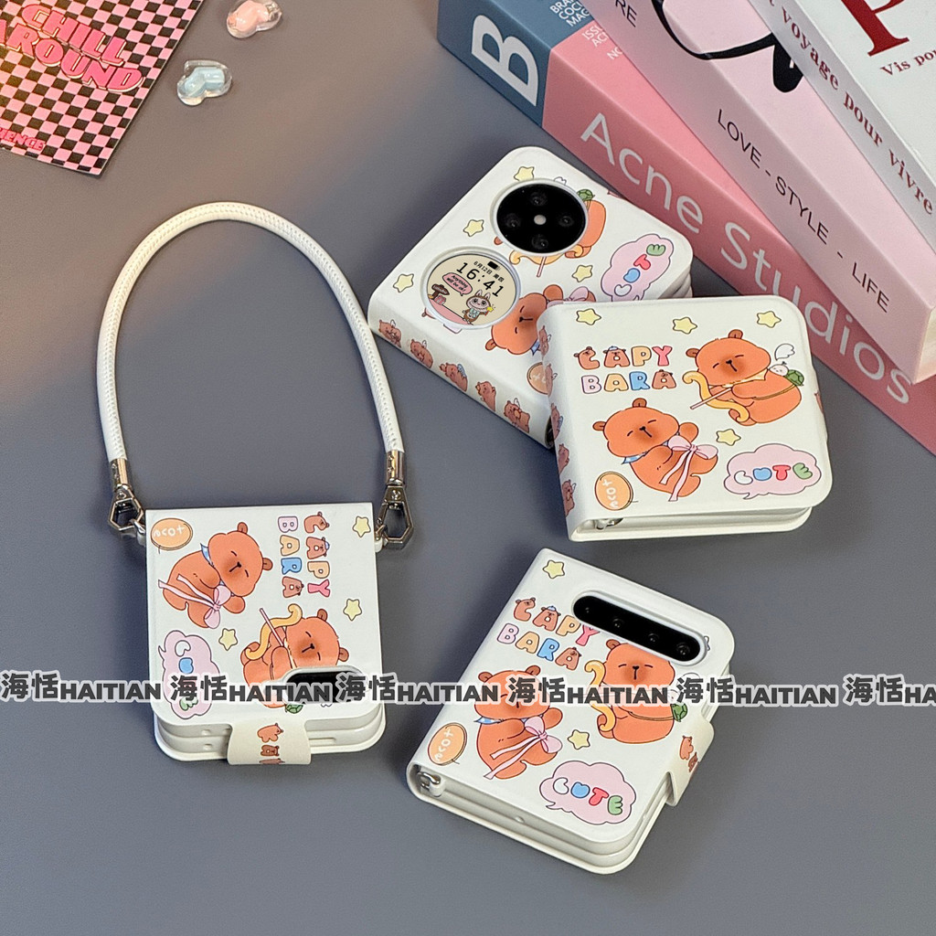 Thích Hợp Cho Samsung Galaxy ZFlip7 5G Sáng Tạo Phim Hoạt Hình Flipcover Vỏ Điện Thoại Dây Gấp Vỏ Cho zflip6 zflip5 zflip4 zflip3 Mixflip N3flip Vỏ Bảo Vệ