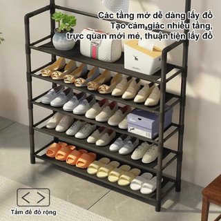 (SẴN) Kệ Đựng Giày Dép Đa Năng Kèm Móc Treo MAISON, Kệ Để Giày Túi Xách Quần Áo Gọn Gàng Tiện Lợi