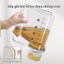 Hộp Đựng Bột Giặt Nước Giặt Nước Xả Nhựa PET Trong Suốt Có Nắp Kín Chống Ẩm Kèm Cốc Đong Tiện Lợi