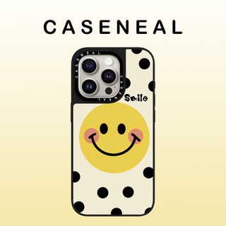 CASENEAL Wave Point Mặt cười Vỏ điện thoại gương chất lượng cao Thích hợp cho iPhone 17ProMax 17pro 17 air 16promax 16 15promax 15 14promax 13 13promax Ốp lưng cứng chống rơi thời trang