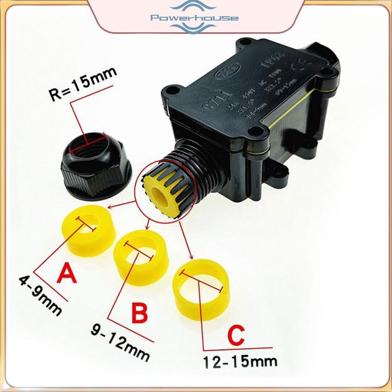 Hộp nối ngoài trời POWER Hộp nối cáp điện IP66 chống nước 2 3 chiều.