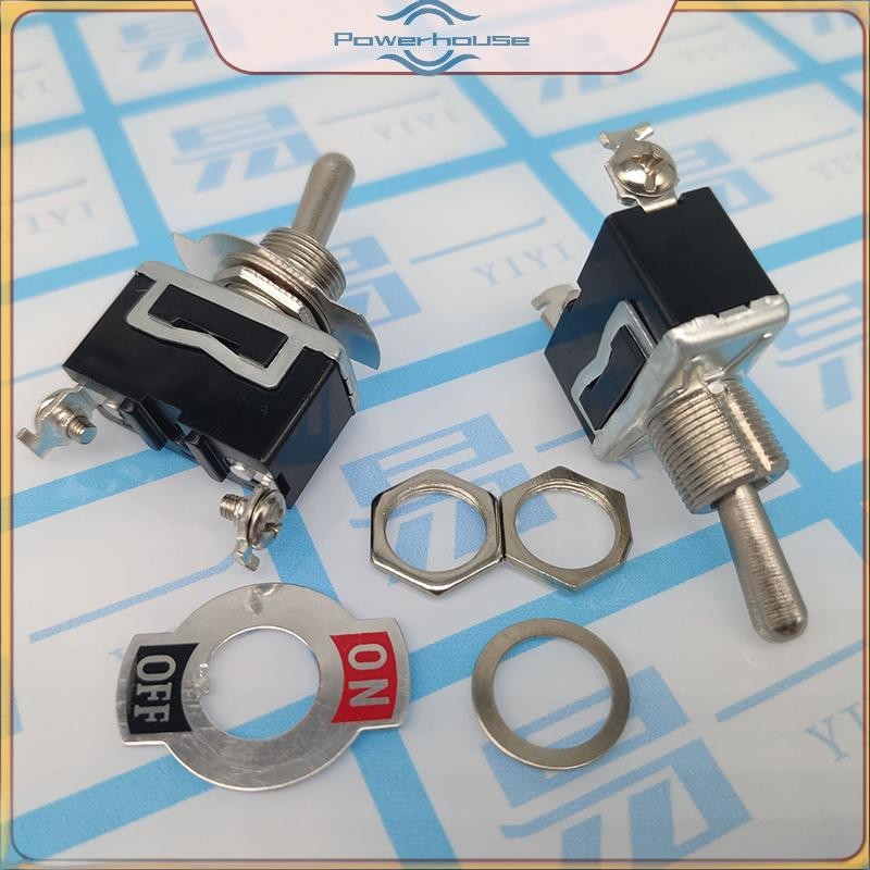 POWER E-TEN1021 Auto Toggle Boat Marine Heavy Duty Toggle Flick W / Vỏ chống nước BẬT / TẮT Car Dash Metal SPST Terminal.