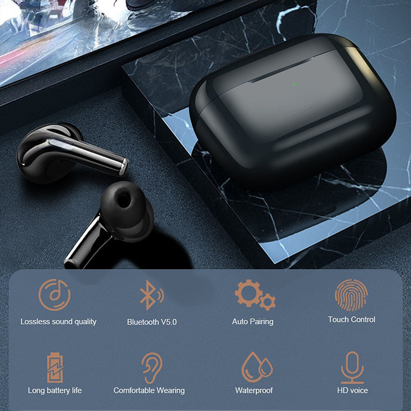 Tai nghe Bluetooth không dây Mini Pro4/Pro5s/4th âm thanh nổi chất lượng cao có micrô, dùng hàng ngày