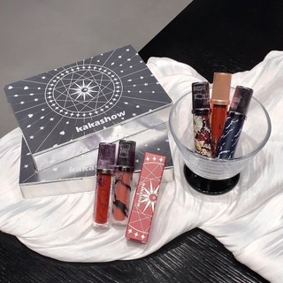 Cloud Nizhiwang Lip Glaze Set Hộp Mềm Mờ Matte Son Môi Hộp Quà Tặng Môi Trang Điểm Môi Bùn Quà Tặng Cho Bé Gái