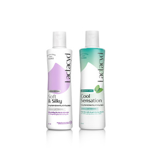 Bộ Chai DDVS Phụ Nữ Lactacyd Cool Sensation 250ml + Lactacyd Soft & Silky 250ml