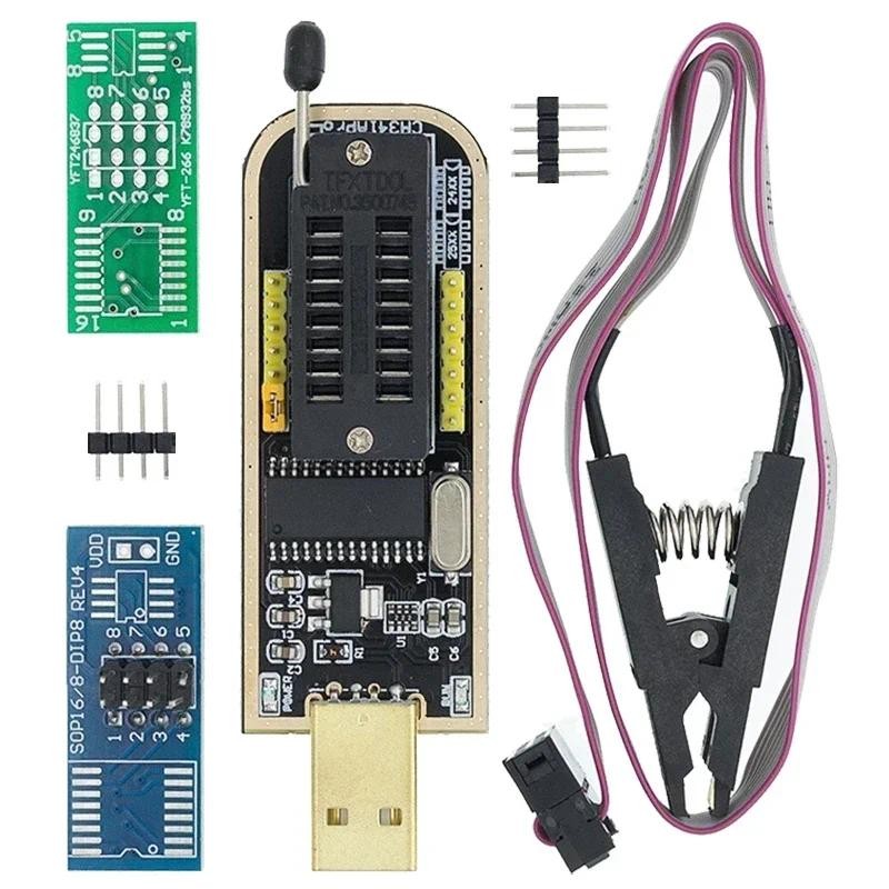 CH341A / CH341B 24 25 Series EEPROM Flash BIOS Mô-đun lập trình USB ...