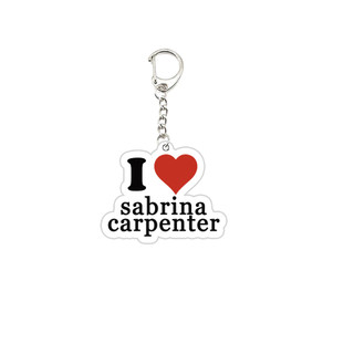 Popular Singer Sabrina Carpenter Keychain for Accessories Bag Acrylic Key Chain Key Ring Funny Pendant Keyrin