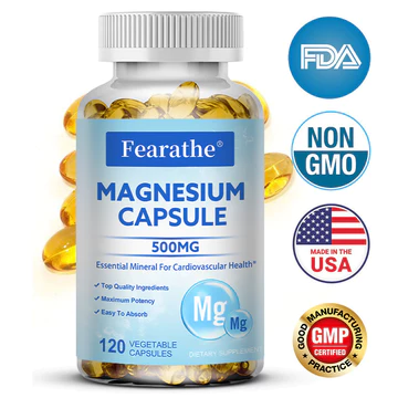 Viên nang Magie FEARATHE - Hỗ trợ sức khỏe tim mạch, huyết áp và sức khỏe xương Hỗ trợ giấc ngủ