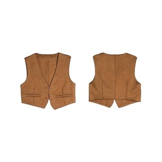 Váy ngắn da lộn vintage phong cách dân tộc, phù hợp áo vest nữ
