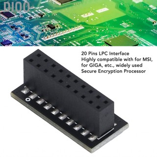 Dioo Bộ xử lý mã hóa an toàn DIOO Mô -đun TPM 2.0 cho bộ nhớ PC DDR4 với 20Pin 2x10p Chip Gigabyte Bo mạch chủ tương thích Windows 11