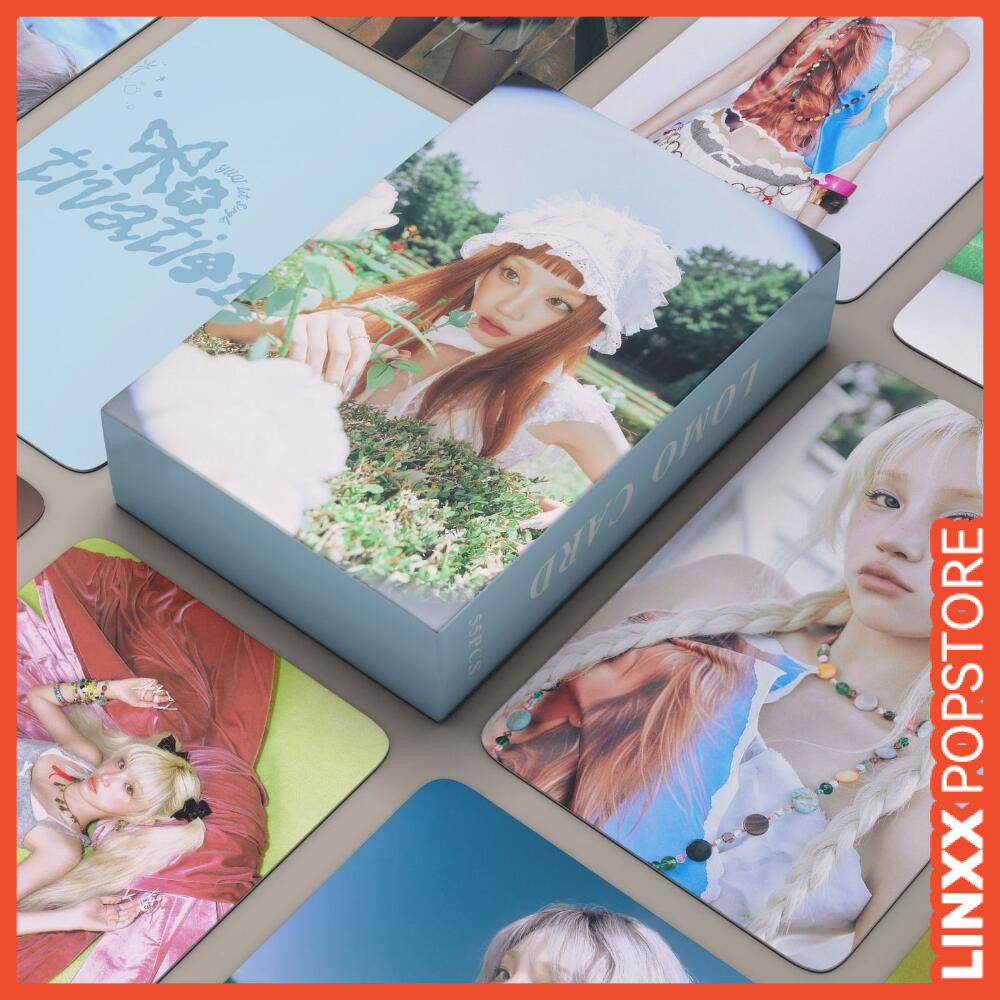 LINXX 55 CÁI GIDLE Yuqi Động lực Lomo Cards K-Pop Girl Group Fan Collection Thẻ ba chiều Hàng hóa Quà tặng cho người hâm mộ