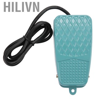 hilivn Power Foot Switch TFS-2 Nonslip Hợp kim nhôm Bàn đạp điện đặt lại AC 250V 10A SPDT có vỏ Bạc Tiếp điểm cho dây chuyền lắp ráp Máy công cụ