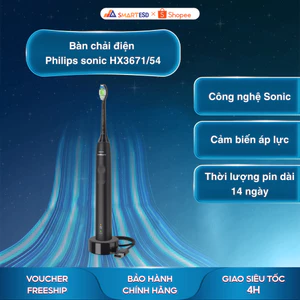 Bàn chải điện Philips sonic HX3671/54 - An toàn sức khỏe - Bảo hành chính hãng 24 tháng