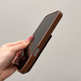 Túi Đựng Thẻ Giá Đỡ retro Da Kinh Doanh Ốp Lưng Điện Thoại iPhone 17 16 15 14 13 Pro Max Chống Sốc