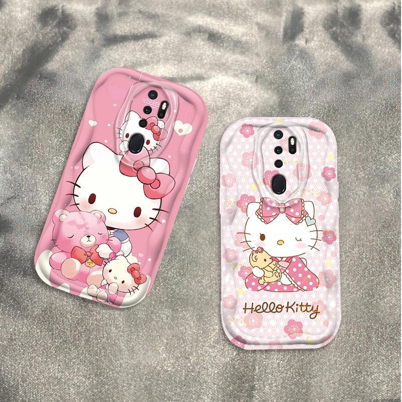 Ốp Silicon Hoạt Hình Cho OPPO A9 2020 A5 2020 Vỏ Điện Thoại Mềm Cầm Tay 3D TPU Kitty Sinh Viên Ốp Lưng Chống Sốc