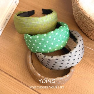 Yoing / Phong cách mới Phong cách Hàn Quốc Mũ đội đầu chấm bi tươi cao cấp phong cách Hàn Quốc